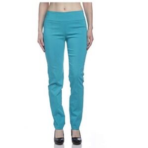 Zac & Rachel Women's Millenium Pull On Pants, Turquoise Dive pants Sz 10